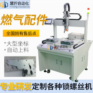 燃氣配件自動打螺絲機-大型坐標式